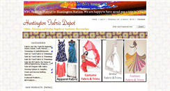 Desktop Screenshot of huntingtonfabricdepot.com
