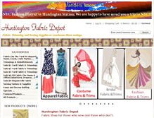 Tablet Screenshot of huntingtonfabricdepot.com